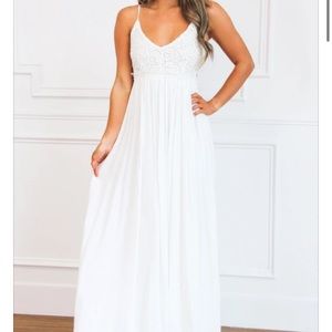 Off white maxi dress